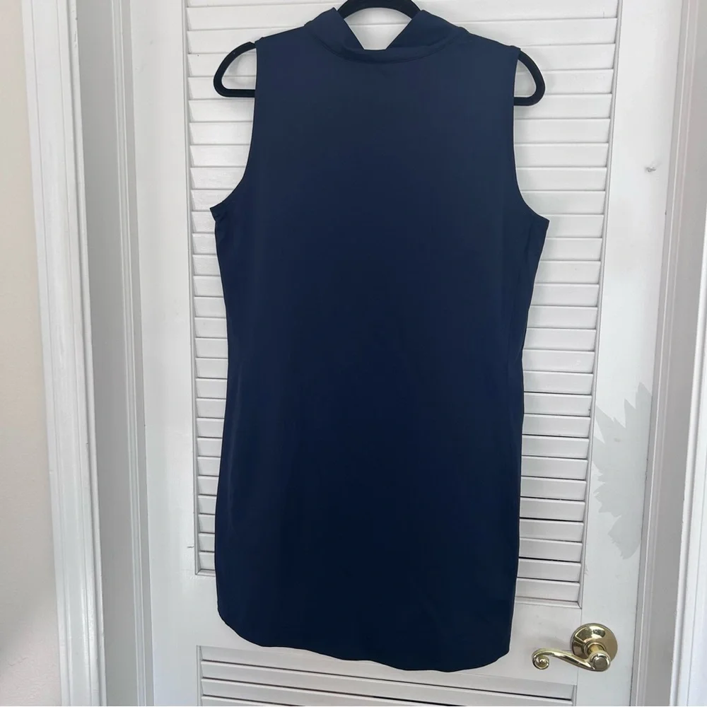 Tommy Bahama golf dress island zone navy blue large half zip tunic pockets - Picture 6 of 6